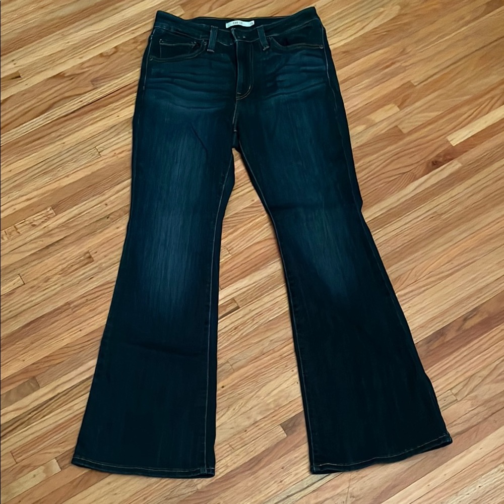 Levi's Blue 726 Flare Wide Leg Jeans